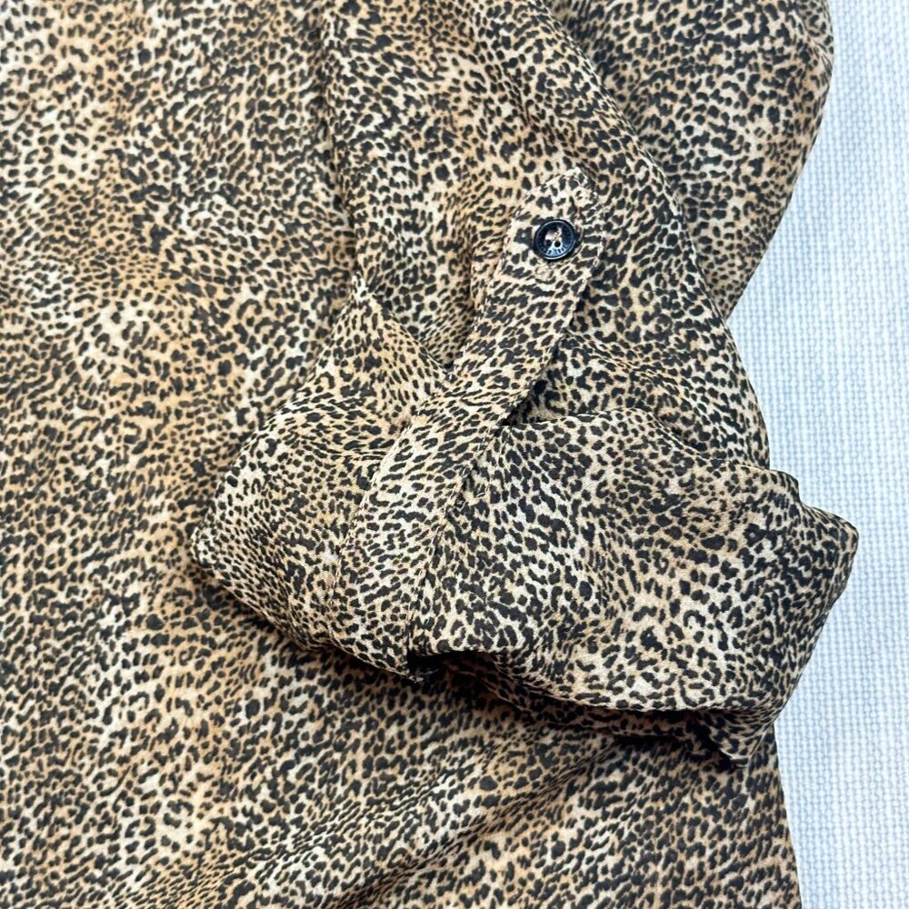Vintage Guess Los Angeles Leopard Print Button-Up Shirt Y2K Animal Print - SizeM - Picture 7 of 8
